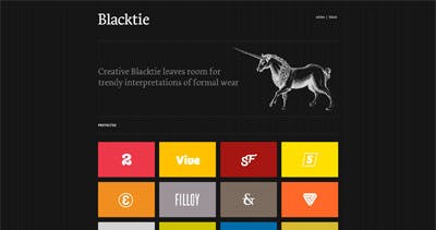 Creative Blacktie Website Screenshot