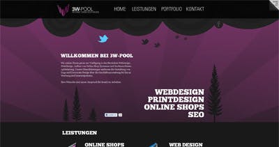 3w-pool Website Screenshot