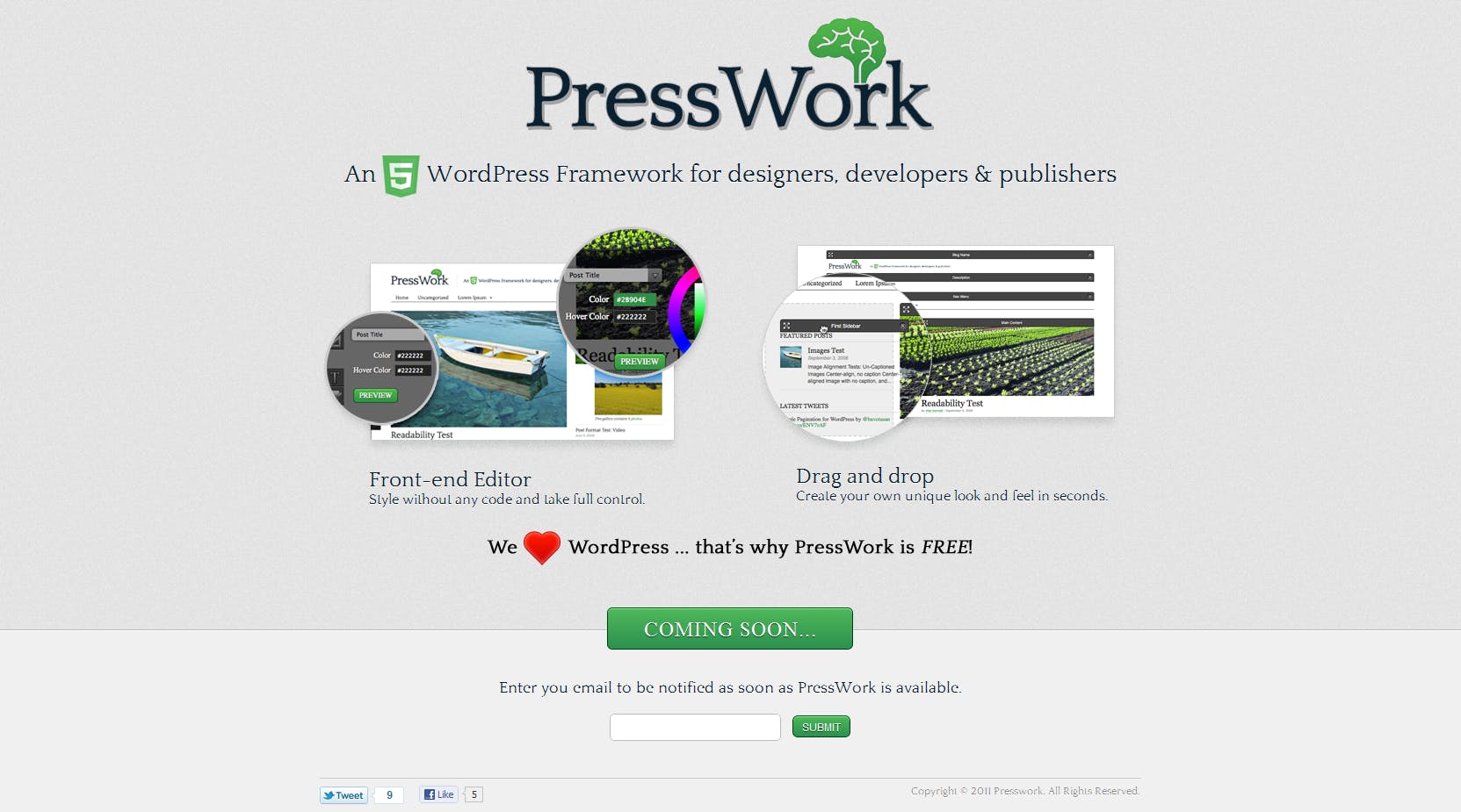 PressWork Website Screenshot