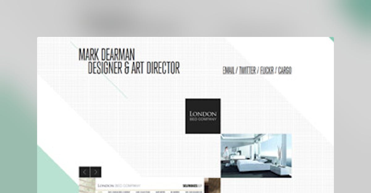 Mark Dearman One Page Website Award