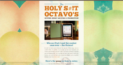 The Holy S#!T Octavo’s Website Screenshot