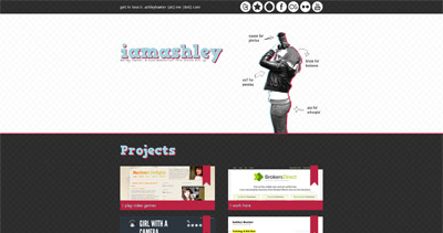 I am Ashley Website Screenshot