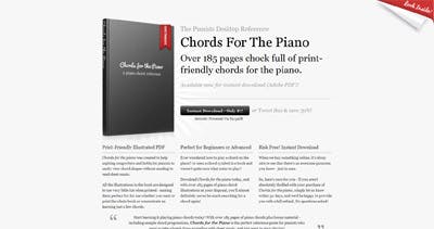 Chords For The Piano Website Screenshot