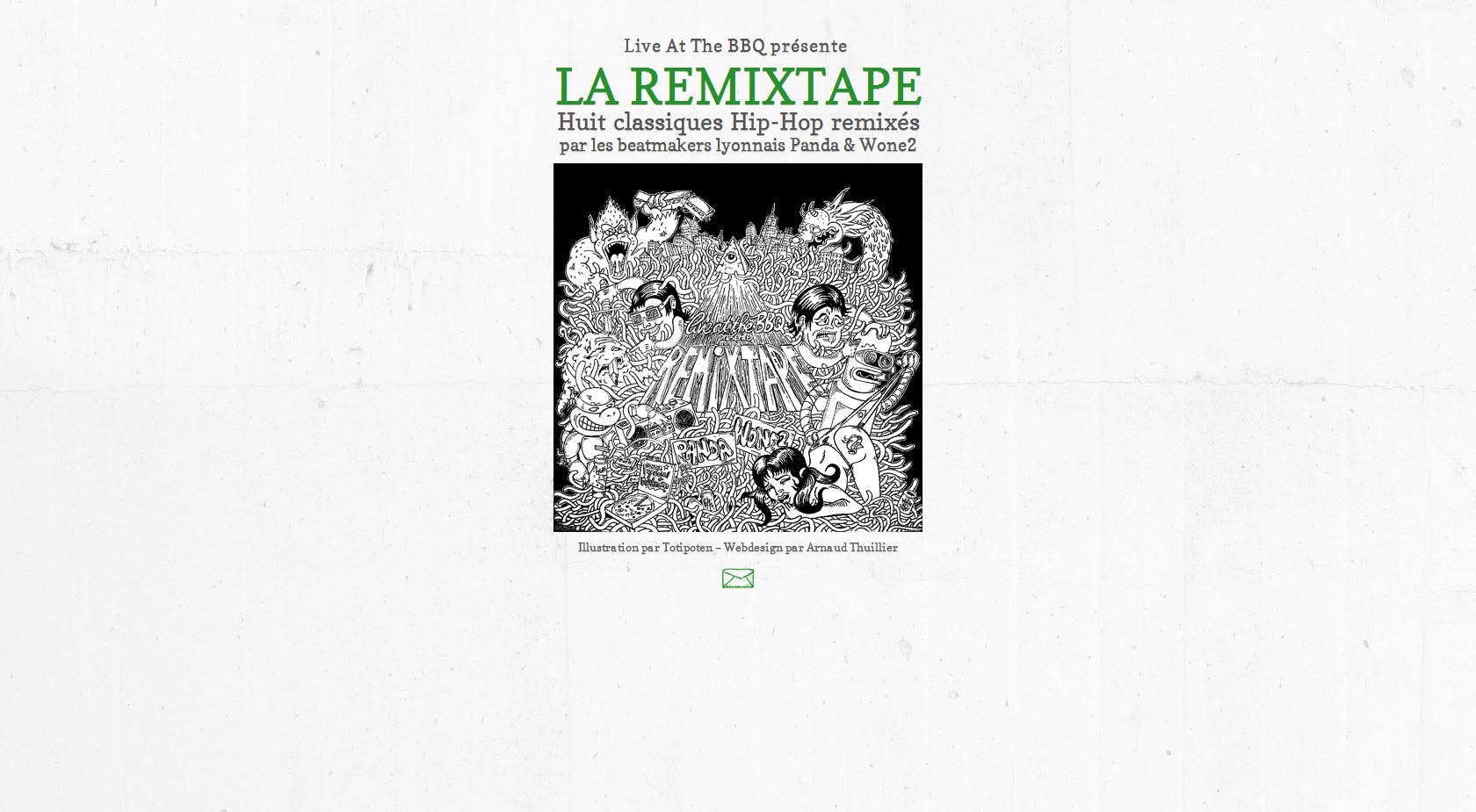 La Remix Tape: Panda & Wone2 Website Screenshot