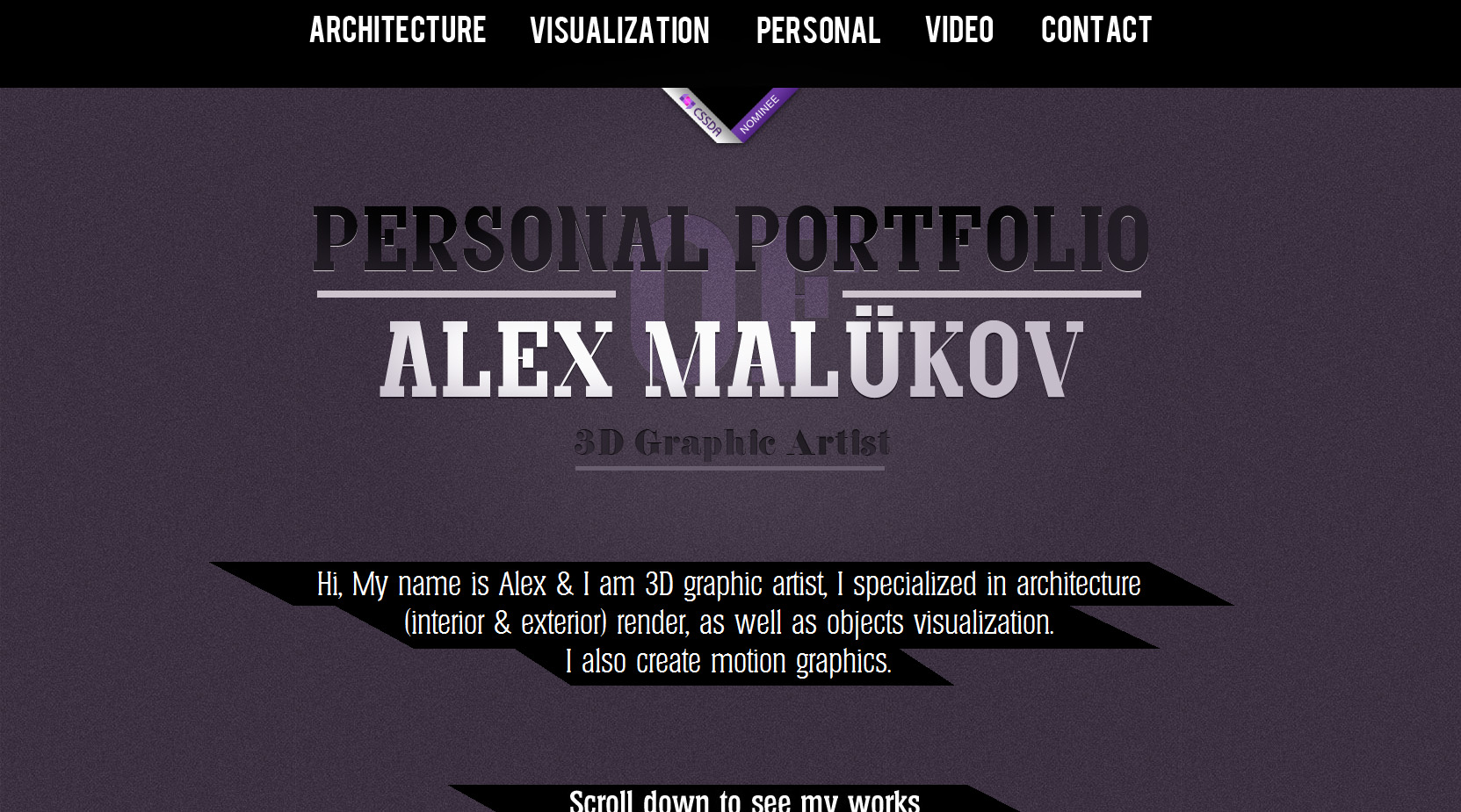 Alex Malukov Website Screenshot