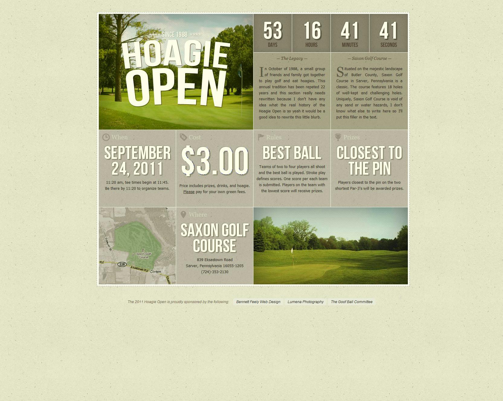 Hoagie Open Website Screenshot