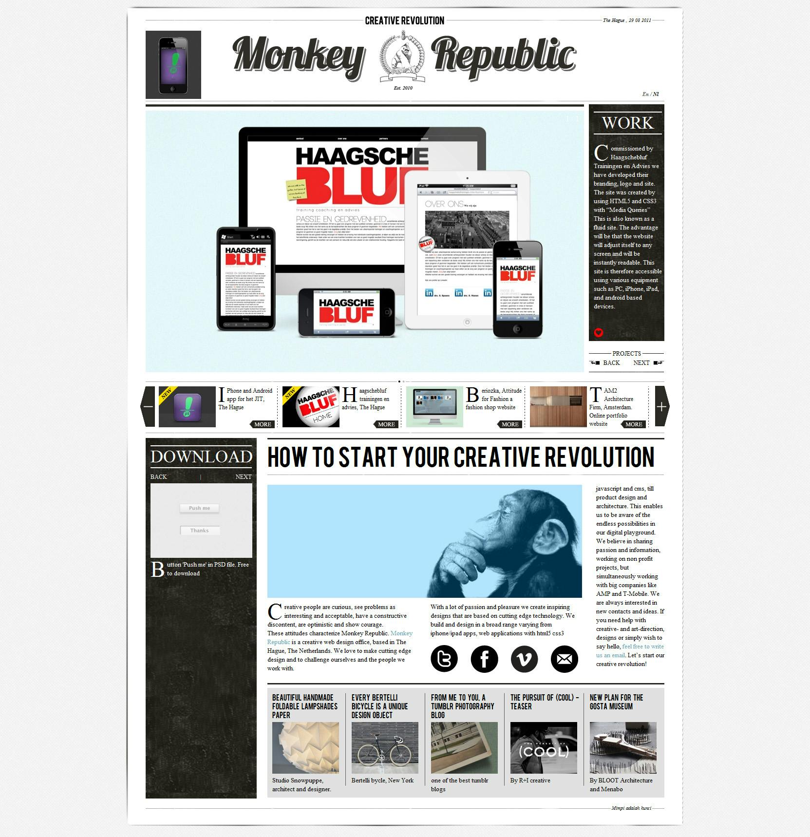 Monkey Republic Website Screenshot