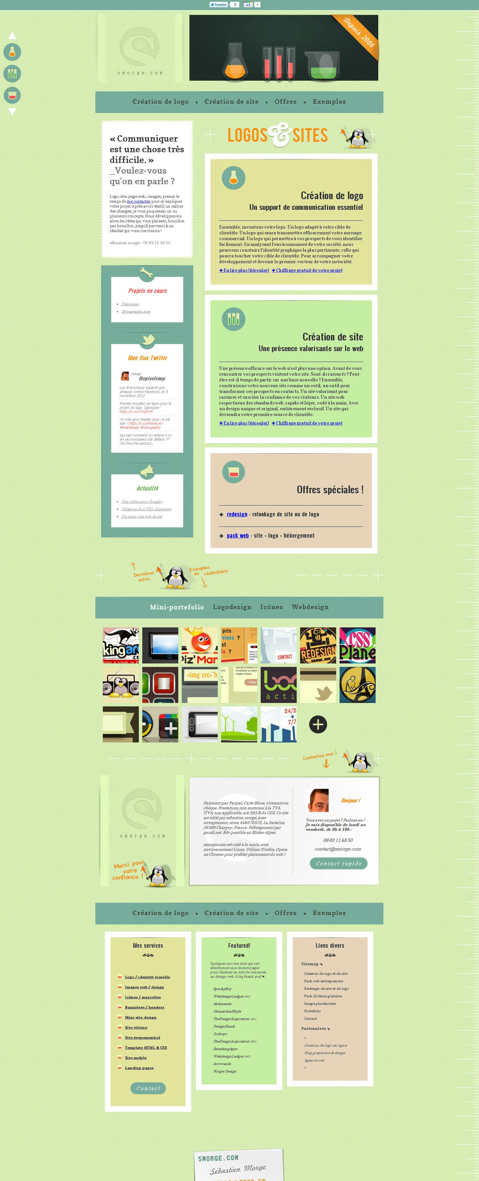 Smorge Website Screenshot