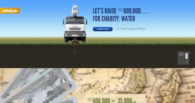 Authentic Jobs Charity: Water Campaign 2011 Thumbnail Preview