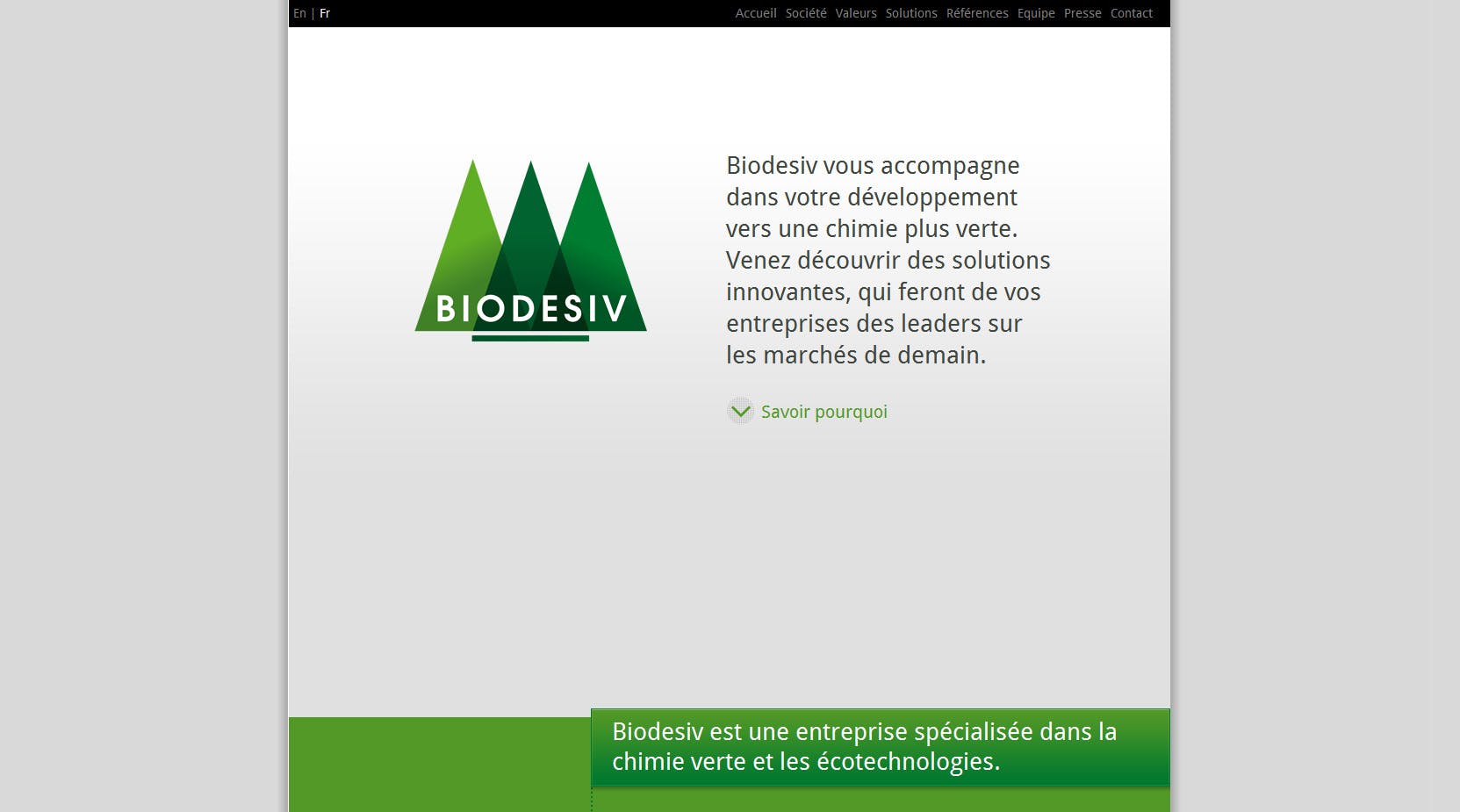 Biodesiv Website Screenshot