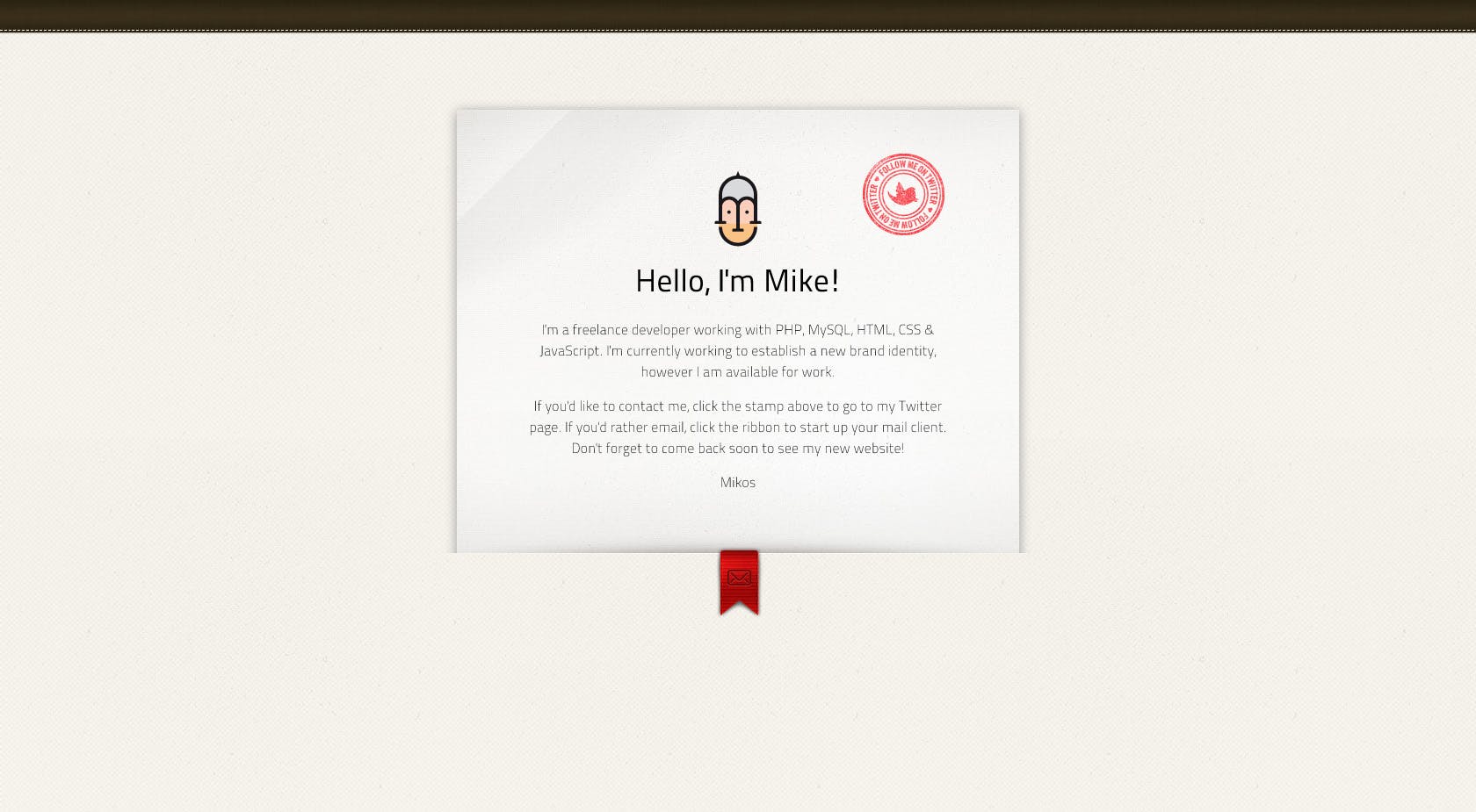 mikos Website Screenshot