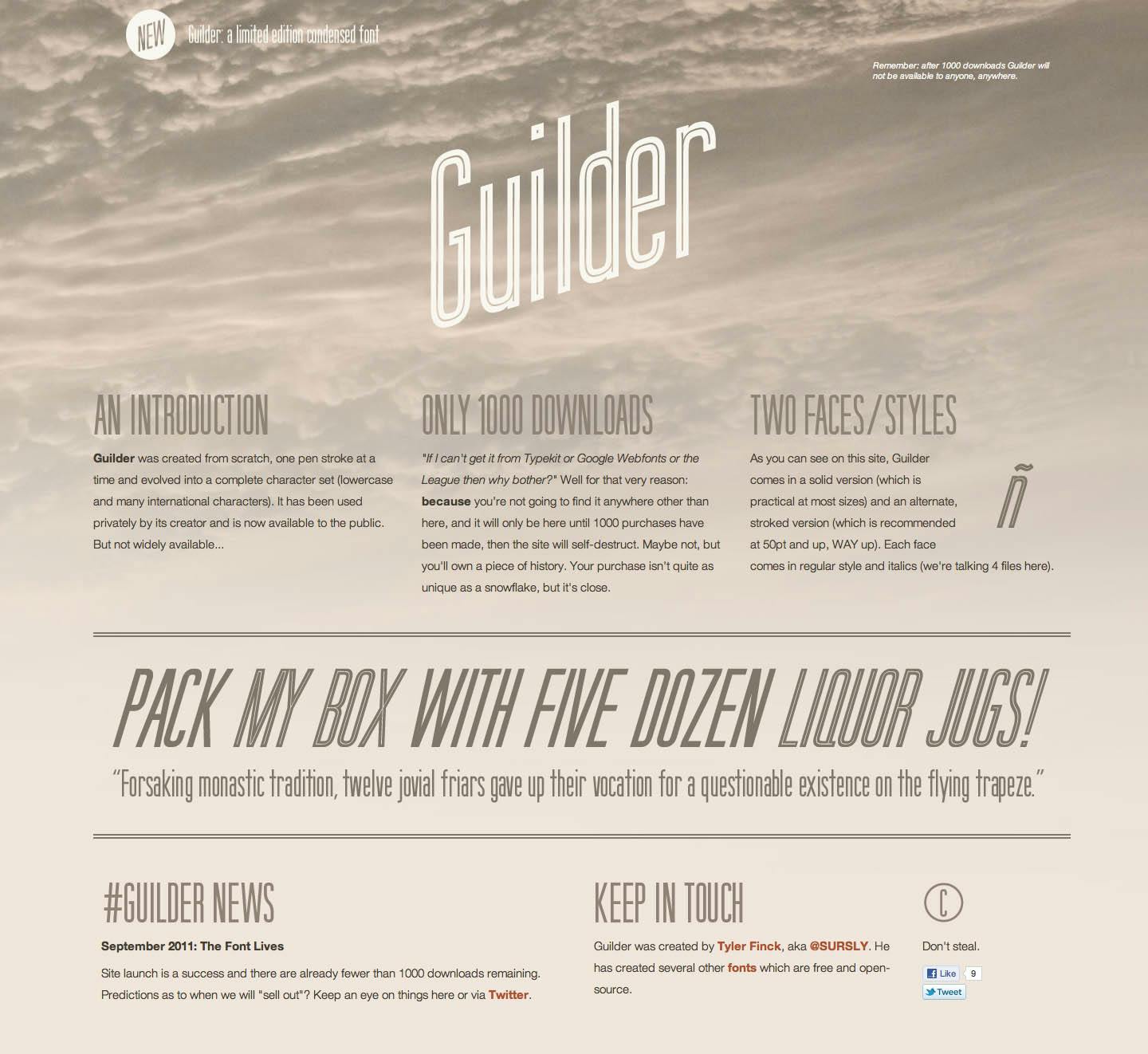 Guilder Website Screenshot