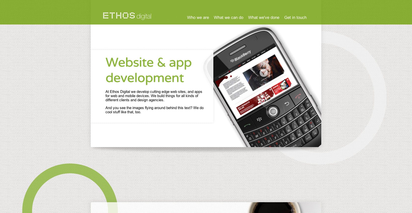 Ethos Digital Website Screenshot