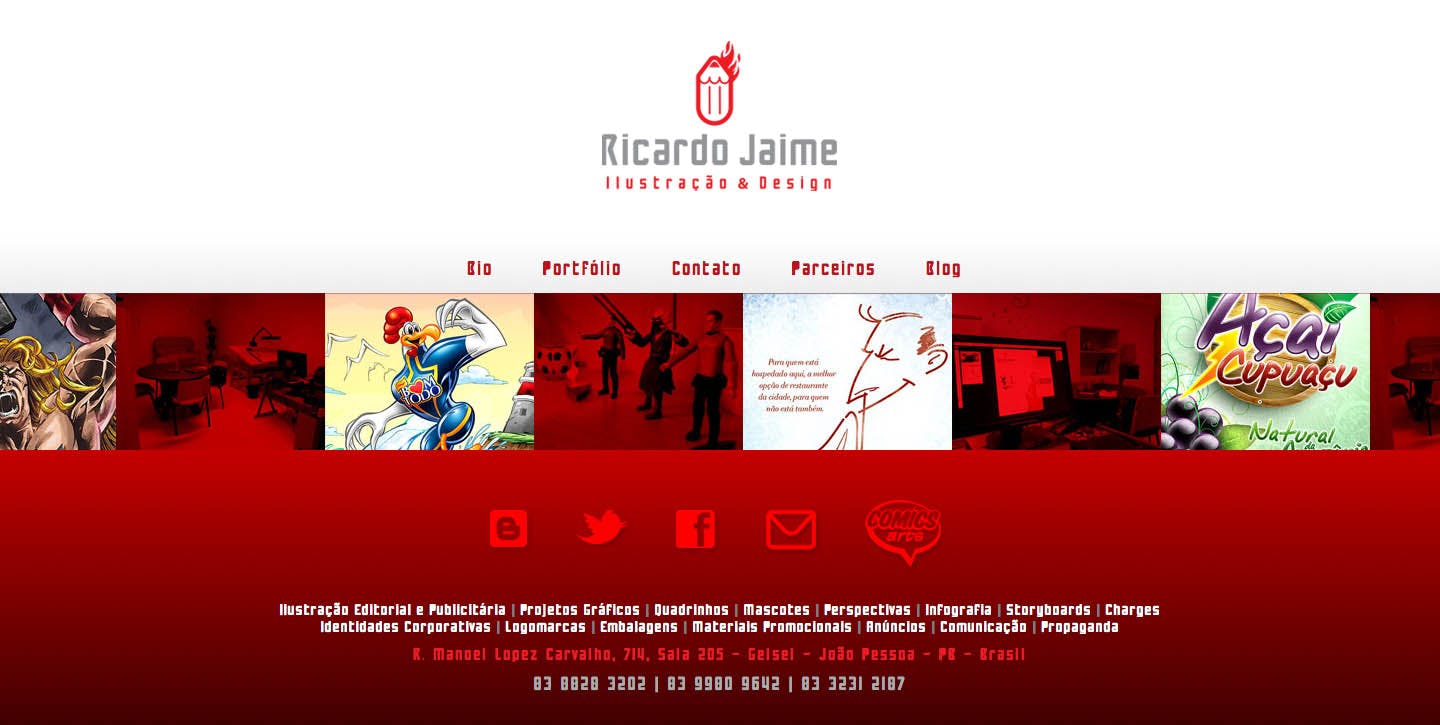 Ricardo Jaime Website Screenshot