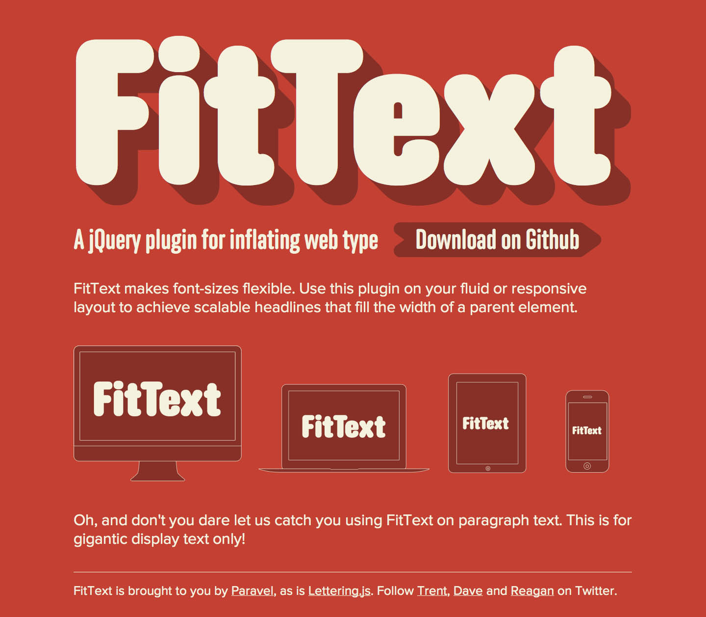 FitText Website Screenshot