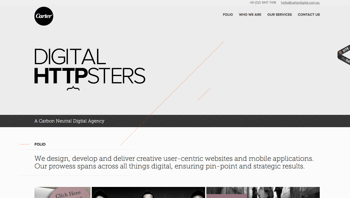 Carter Digital Website Screenshot