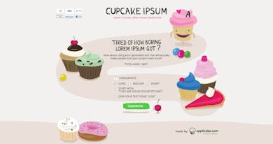 Cupcake Ipsum Thumbnail Preview