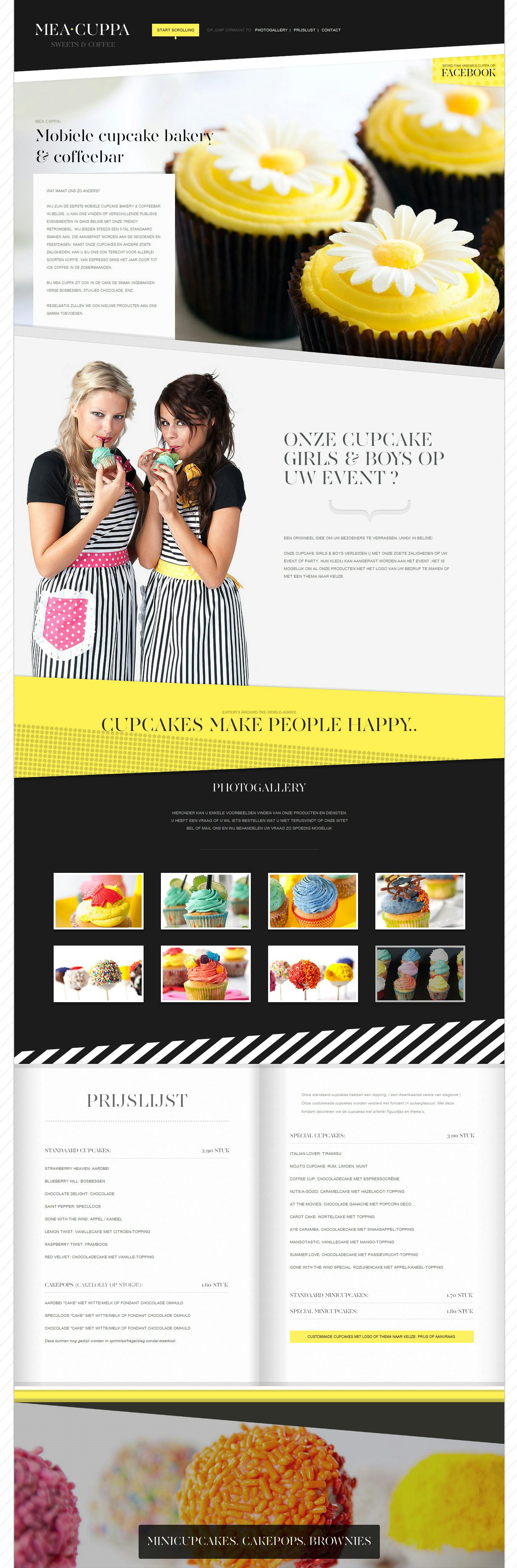MEA CUPPA Website Screenshot