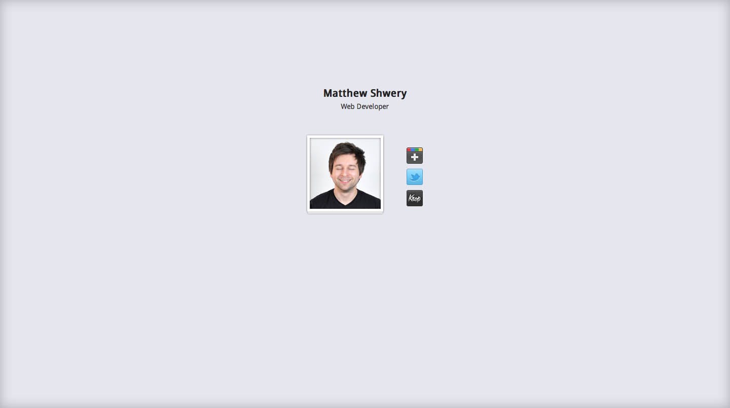 Matthew Shwery Website Screenshot