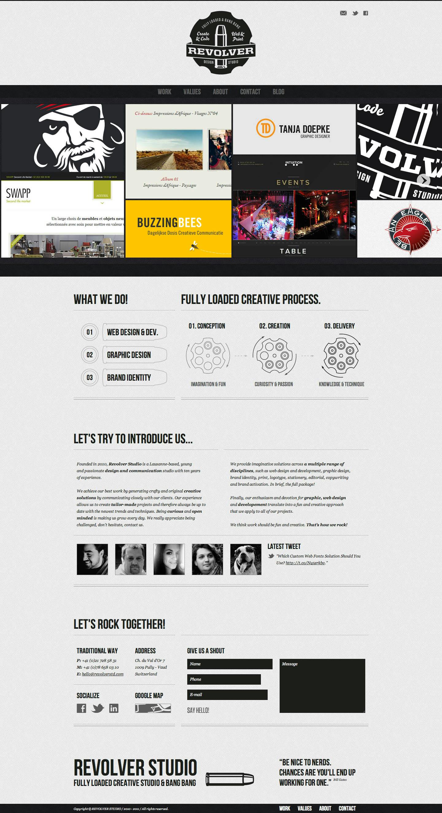Revolver Studio Website Screenshot