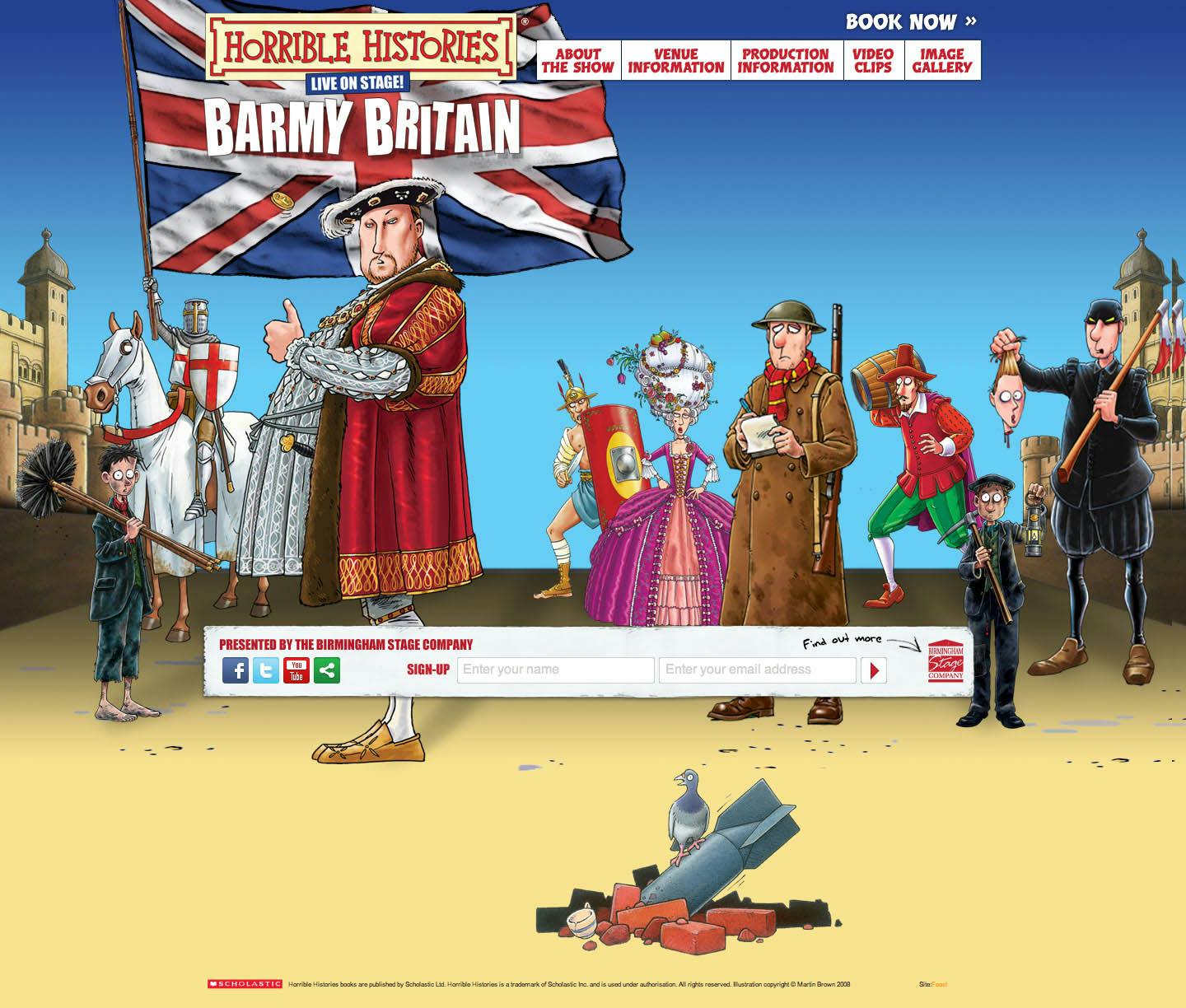 Barmy Britain Website Screenshot