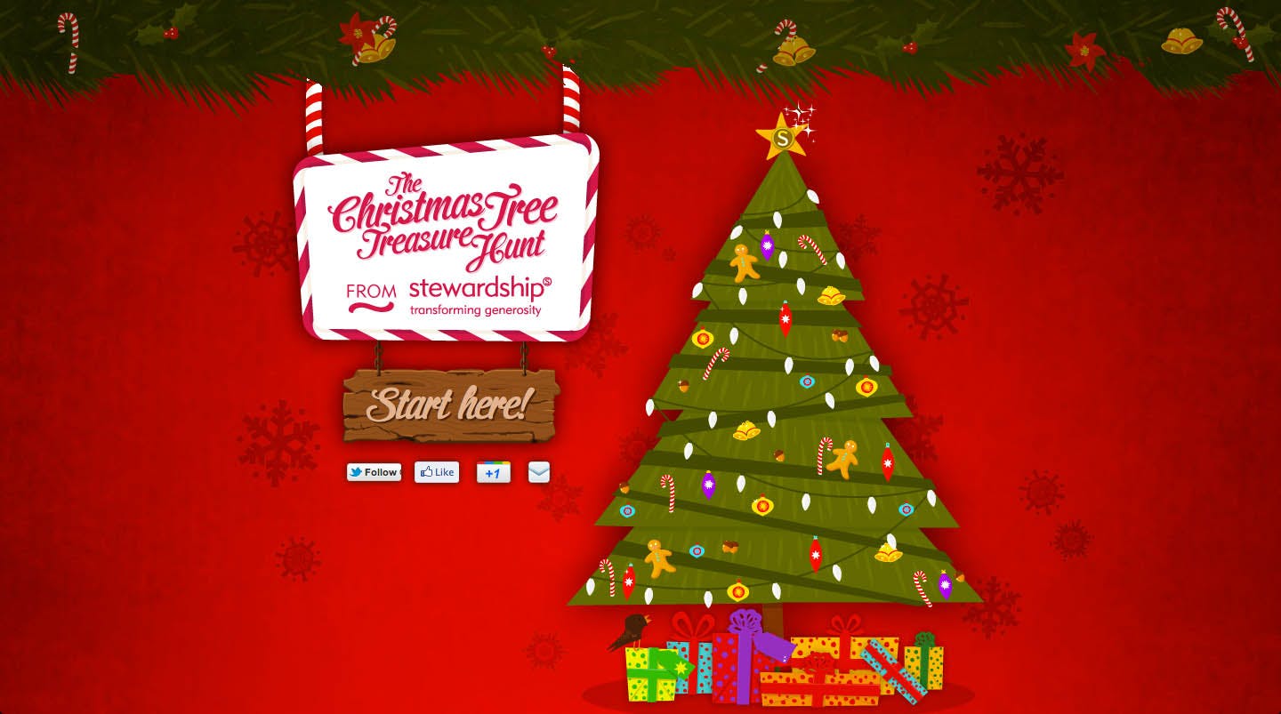 The Christmas Tree Treasure Hunt Website Screenshot