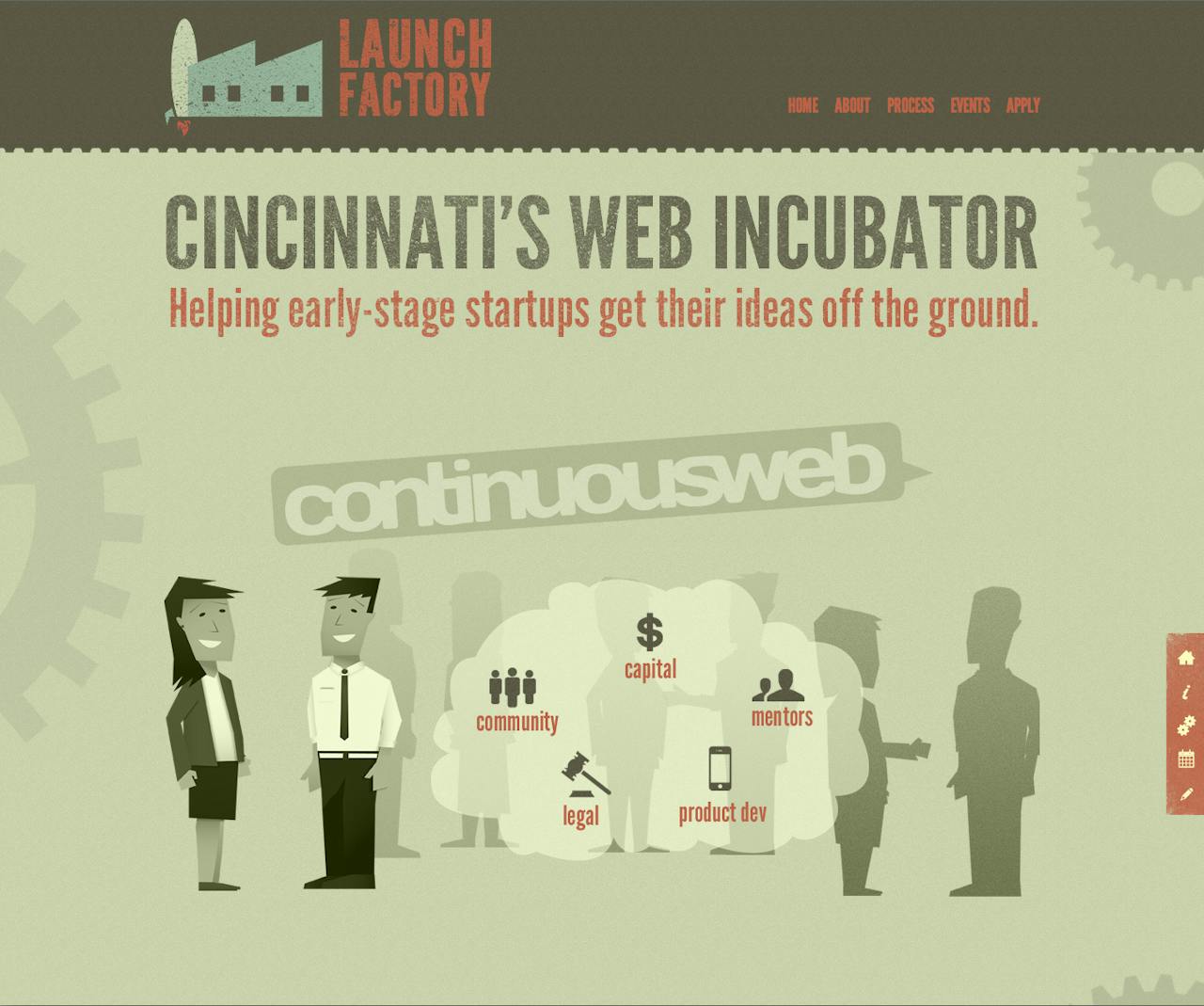 Launch Factory Website Screenshot