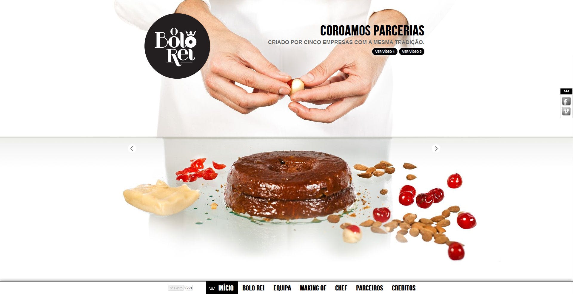 O Bolo Rei Website Screenshot