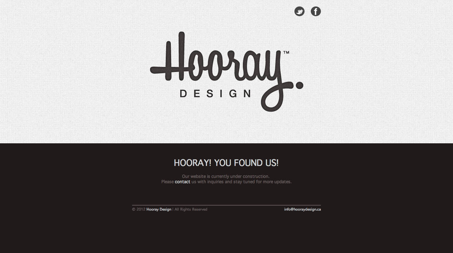 Hooray Design Website Screenshot