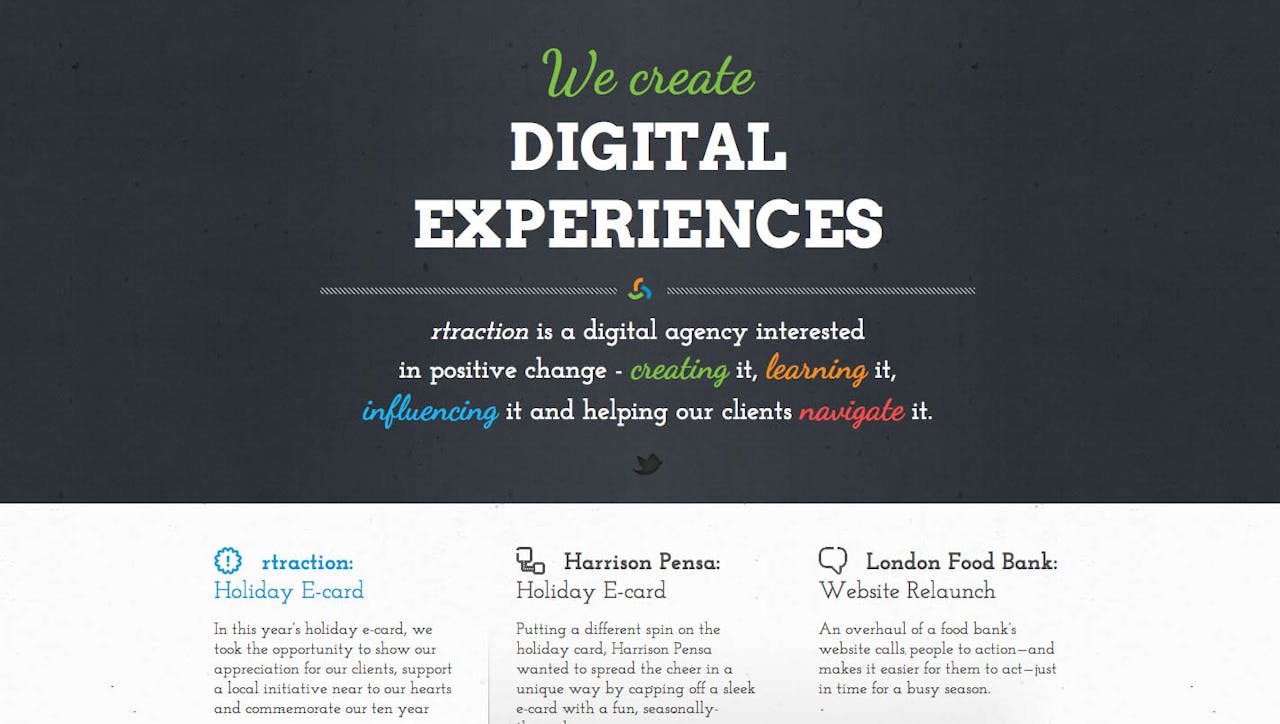 rtraction Website Screenshot