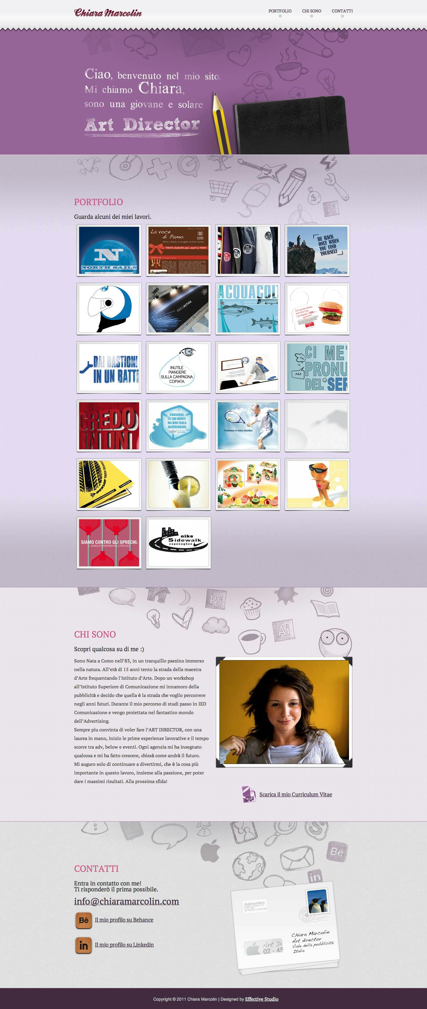 Chiara Marcolin Website Screenshot