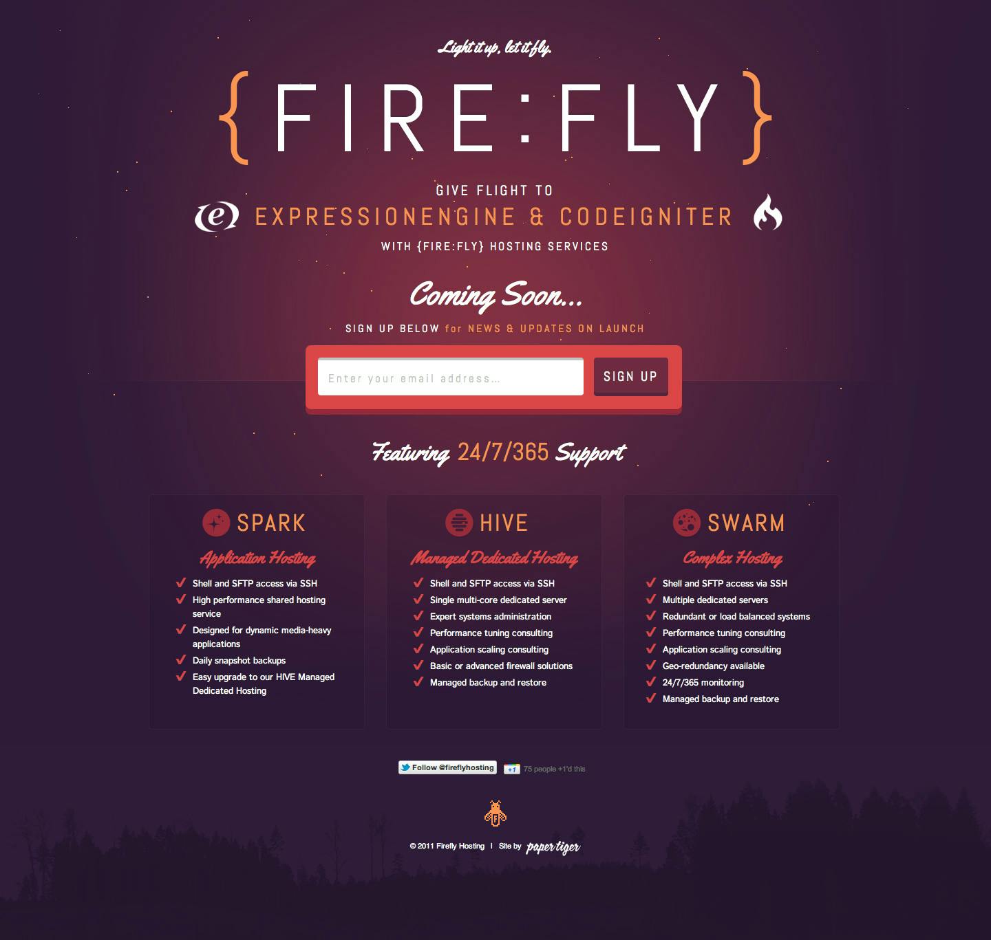 FireFly Website Screenshot