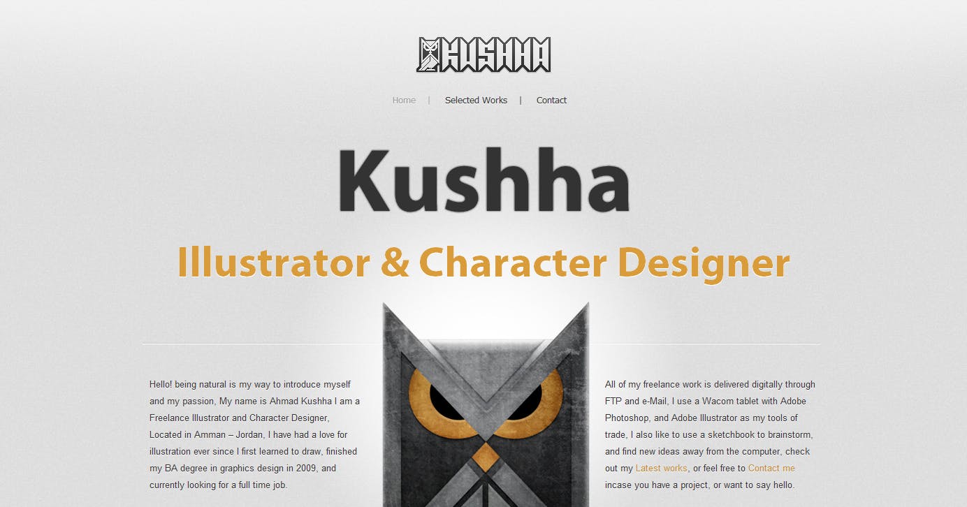 Kushha Website Screenshot