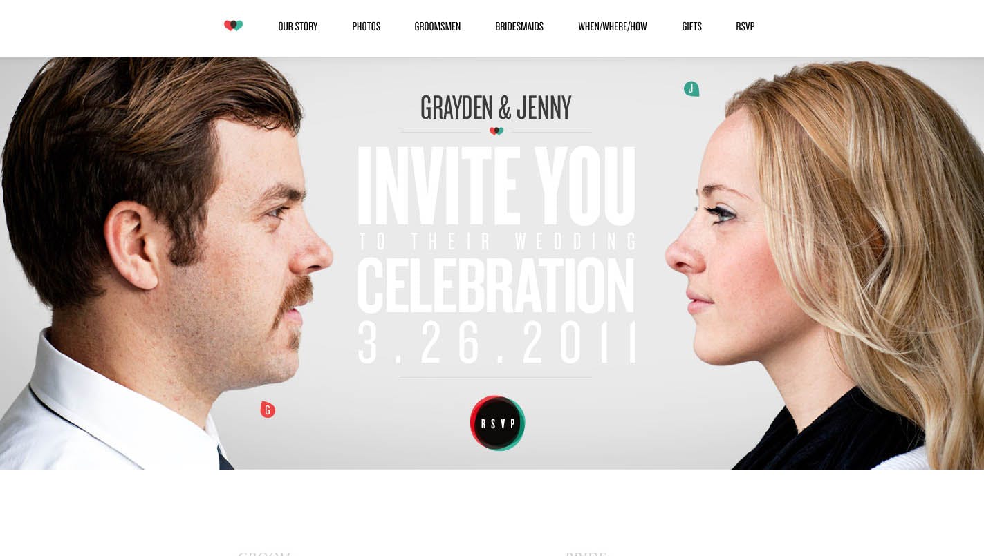 Grayden and Jenny Website Screenshot