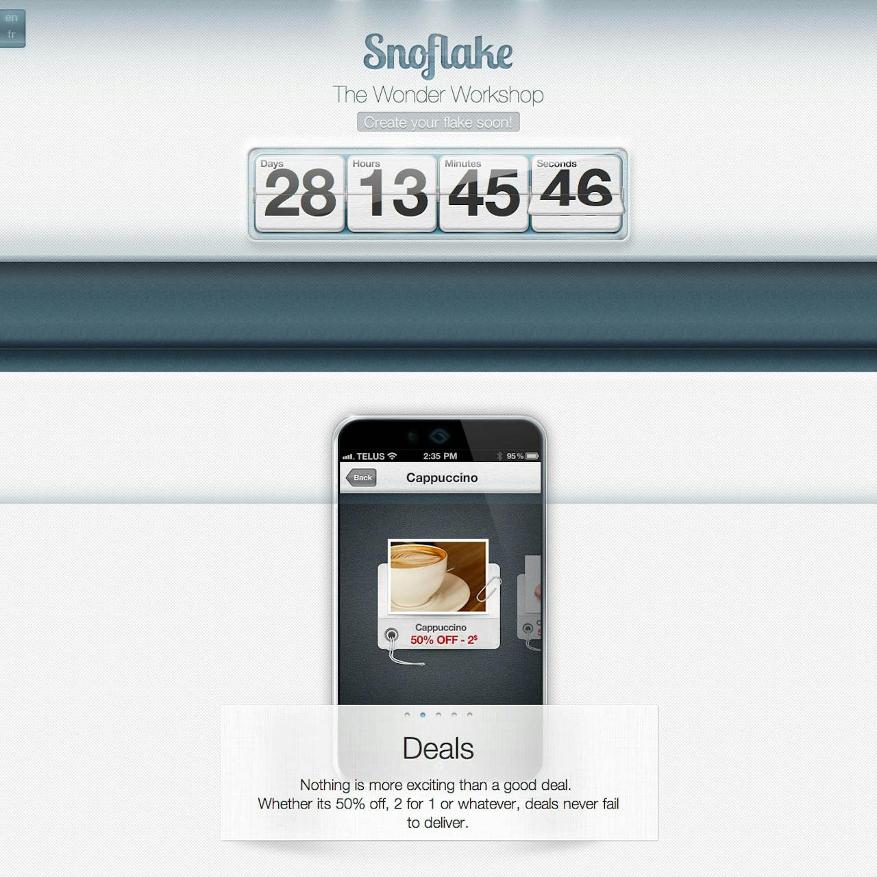 Snoflake Website Screenshot