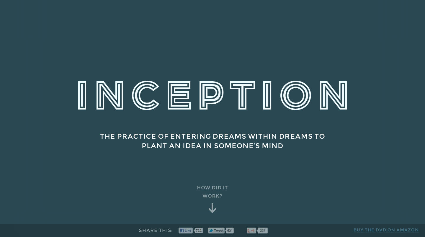 Inception Explained Website Screenshot