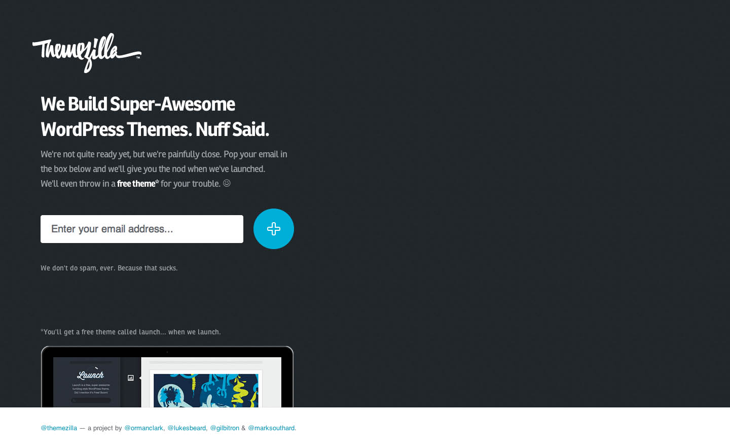 ThemeZilla Website Screenshot