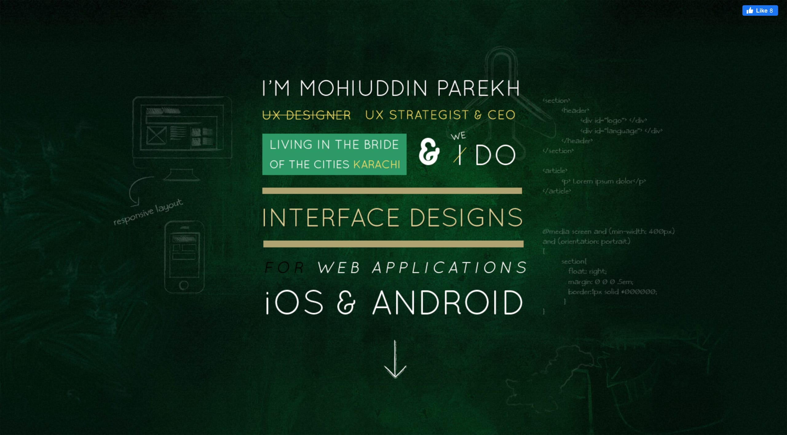 Mohiuddin Parekh Website Screenshot
