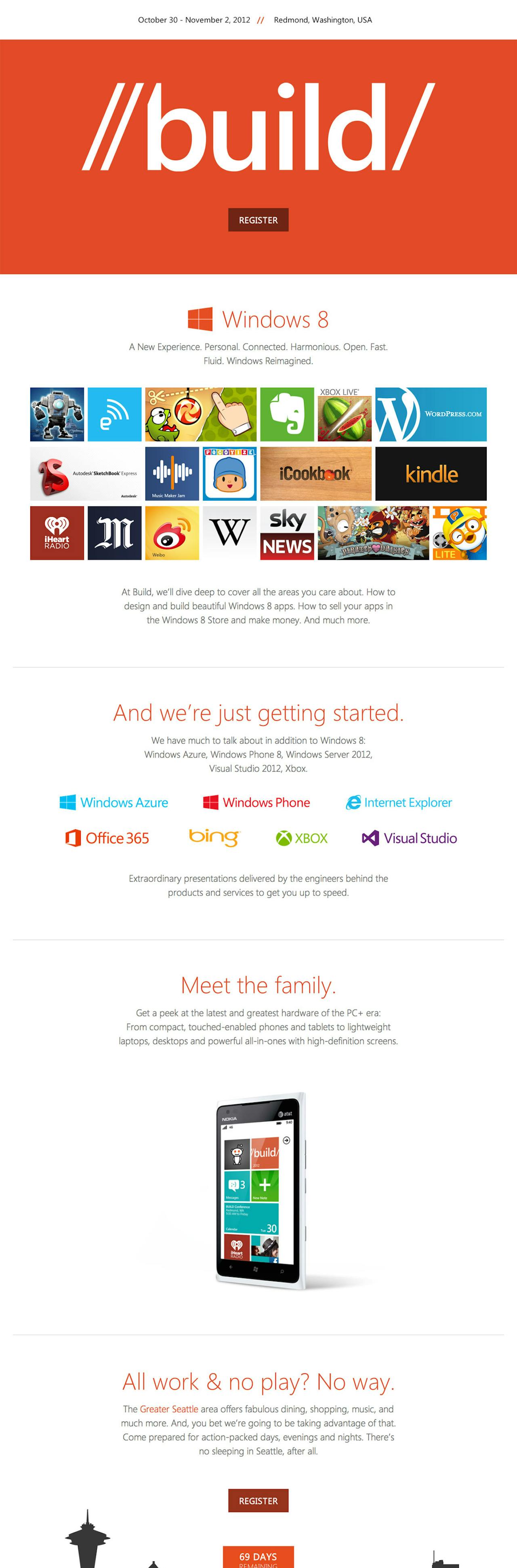 Build 2012 Website Screenshot