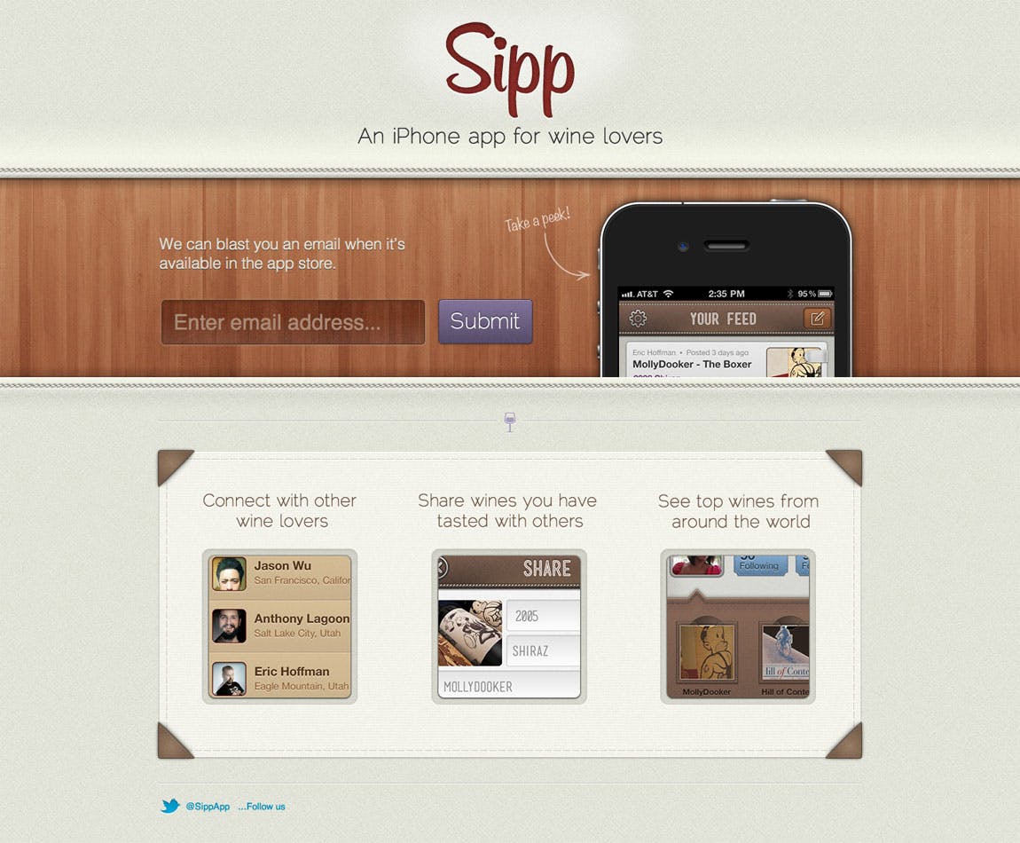 Sipp Website Screenshot