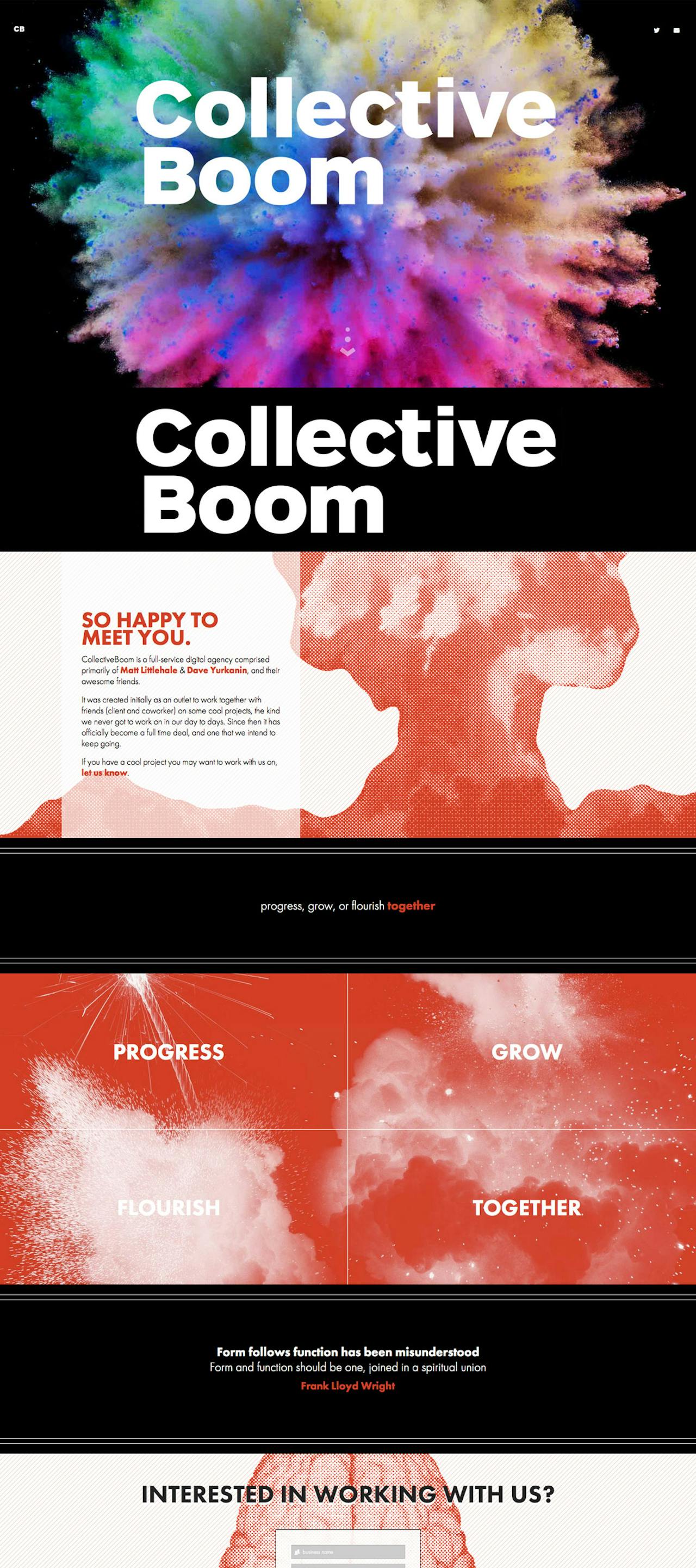 CollectiveBoom Website Screenshot