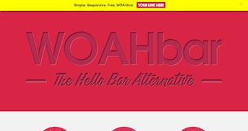 WOAHbar – the hellobar alternative Thumbnail Preview