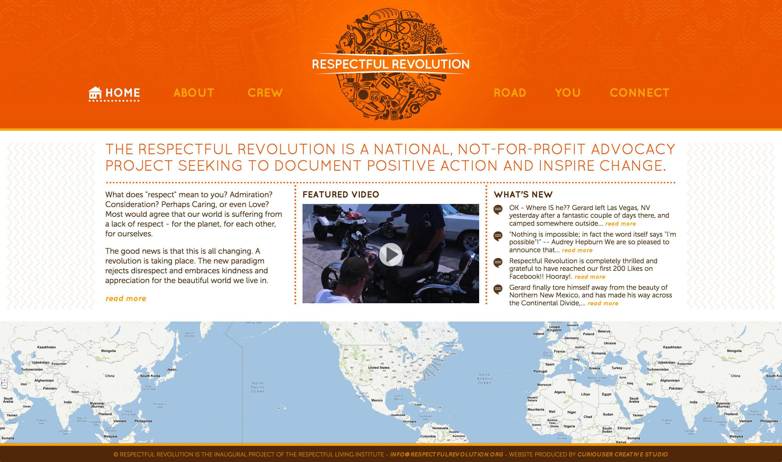 Respectul Revolution Website Screenshot