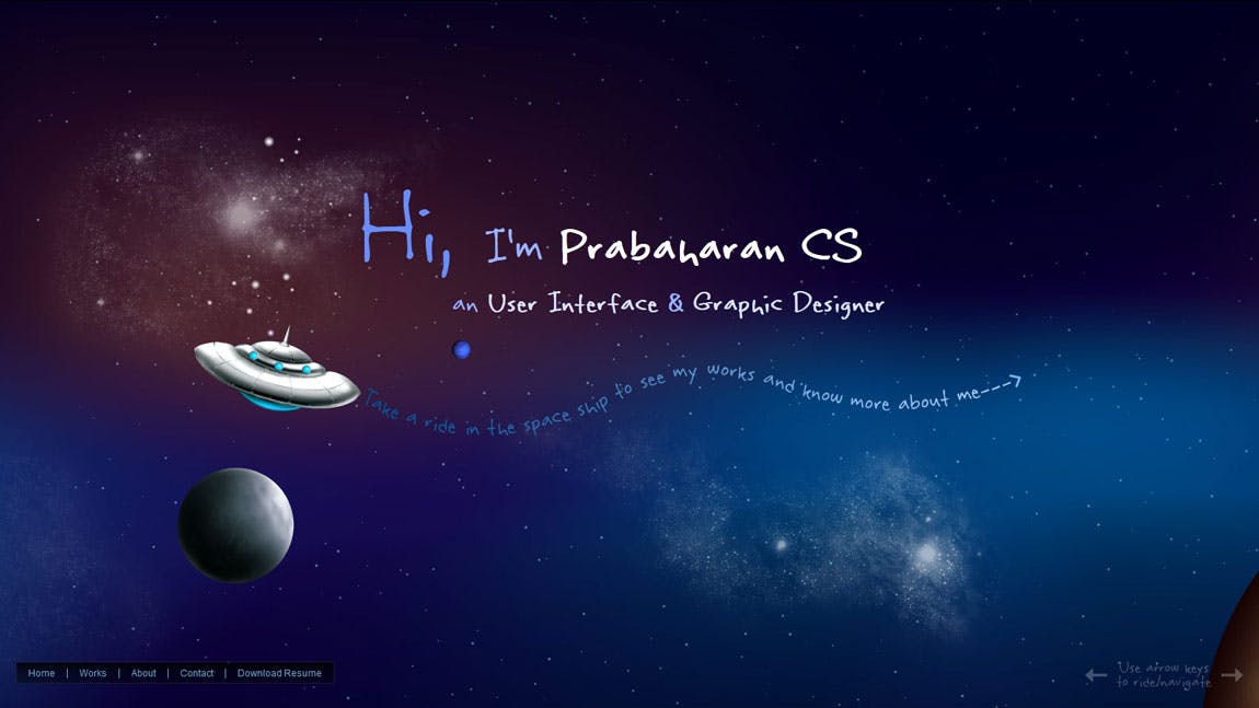 PrabaharanCS Website Screenshot
