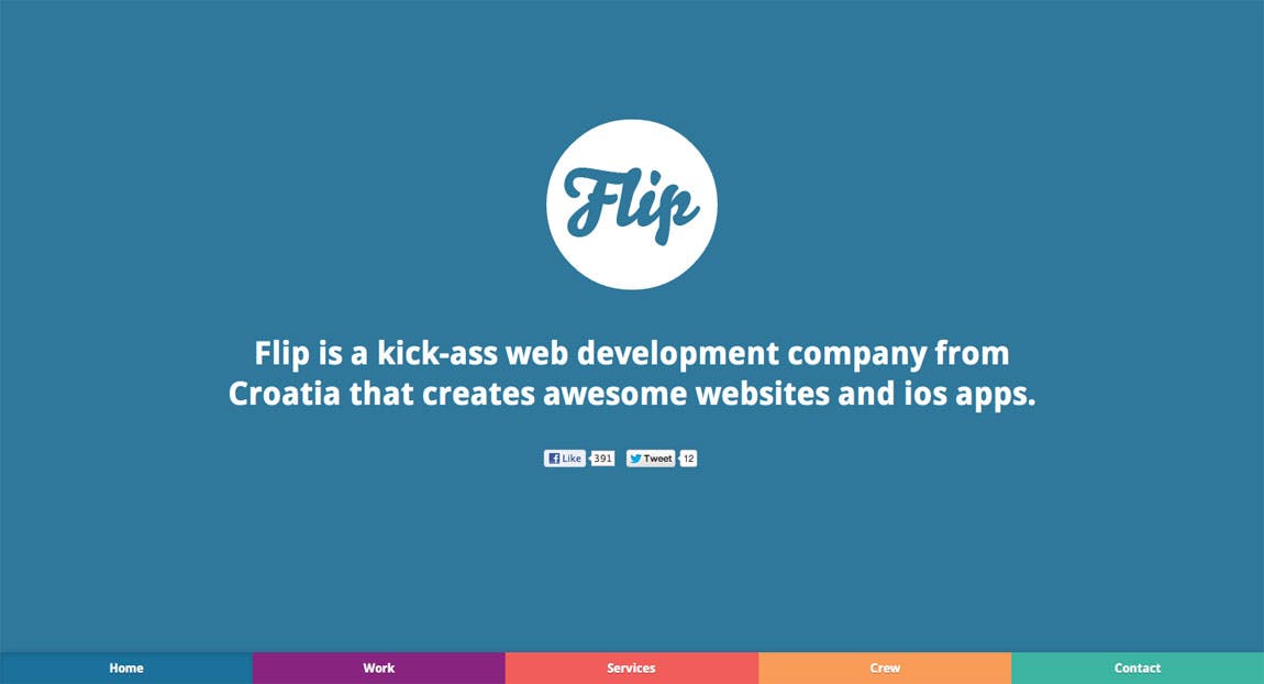 Flip Website Screenshot