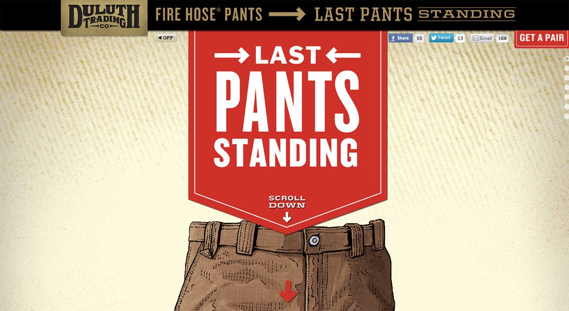 Last Pants Standing Website Screenshot