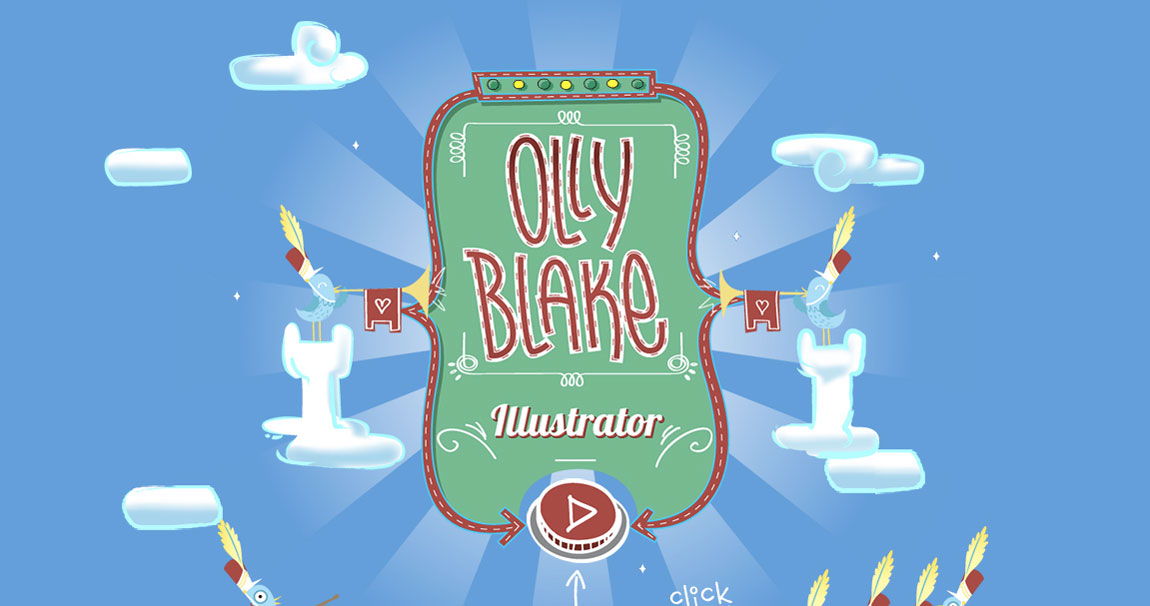 Olly Blake Website Screenshot