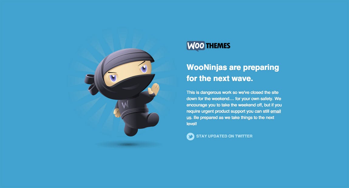 WooThemes Website Screenshot