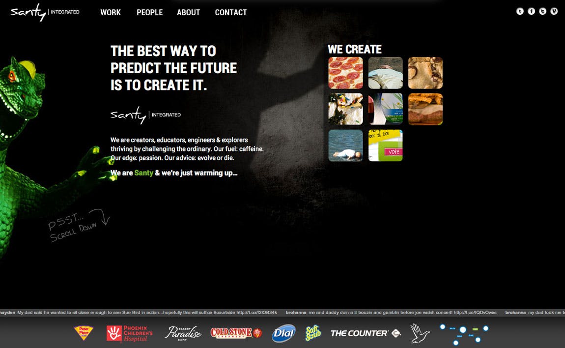Santy Integrated Website Screenshot