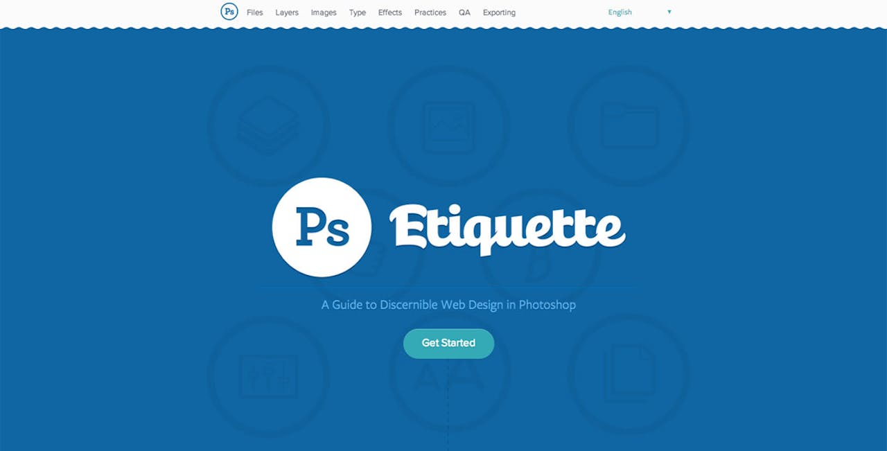 Photoshop Etiquette Website Screenshot